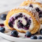 Classic Peach Cobbler Cheesecake Donuts